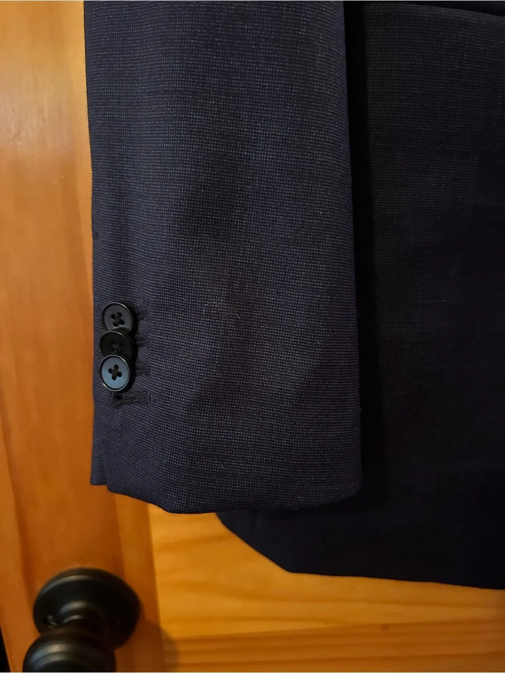Banana Republic Navy Two-Button Men's Italian Tailored Slimfit Blazer